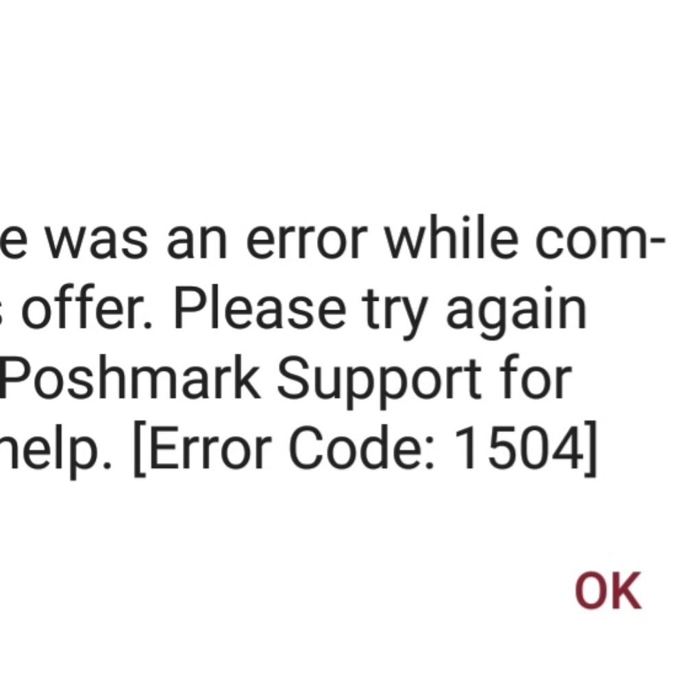 Error 1504? What is this!  Help please